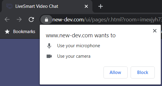 permission dialog